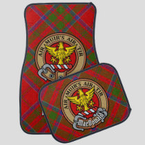 Clan MacDonald of Keppoch Crest over Tartan Car Floor Mat