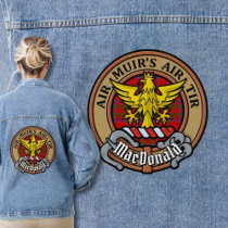 Clan MacDonald of Keppoch Crest over Tartan Denim Jacket