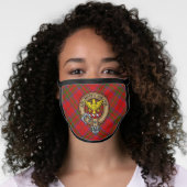 Clan MacDonald of Keppoch Crest over Tartan Face Mask (Worn Her)