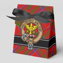Clan MacDonald of Keppoch Crest over Tartan Favor Box