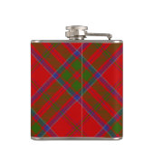 Clan MacDonald of Keppoch Crest over Tartan Flask (Back)