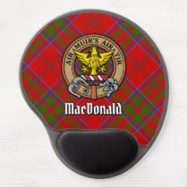 Clan MacDonald of Keppoch Crest over Tartan Gel Mouse Pad