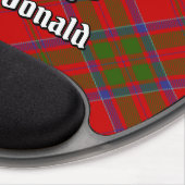 Clan MacDonald of Keppoch Crest over Tartan Gel Mouse Pad (Right Side)