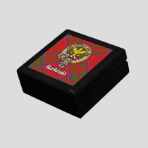 Clan MacDonald of Keppoch Crest over Tartan Gift Box