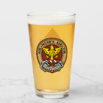 Clan MacDonald of Keppoch Crest over Tartan Glass