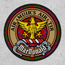 Clan MacDonald of Keppoch Crest over Tartan Patch