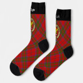 Clan MacDonald of Keppoch Crest over Tartan Socks (Left)