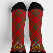 Clan MacDonald of Keppoch Crest over Tartan Socks (Top)