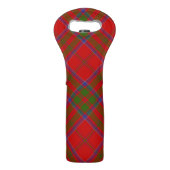 Clan MacDonald of Keppoch Crest over Tartan Wine Bag (Back)