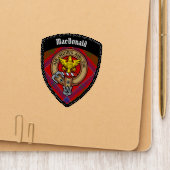 Clan MacDonald of Keppoch Crest Patch (On Folder)