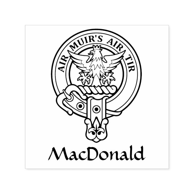 Clan MacDonald of Keppoch Crest Self-inking Stamp (Design)
