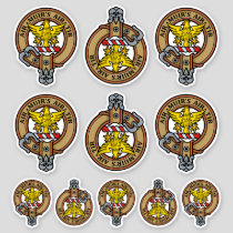 Clan MacDonald of Keppoch Crest Sticker Set