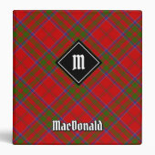 Clan MacDonald of Keppoch Tartan 3 Ring Binder (Front)