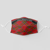 Clan MacDonald of Keppoch Tartan Adult Cloth Face Mask