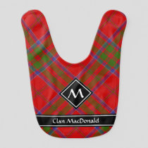 Clan MacDonald of Keppoch Tartan Baby Bib