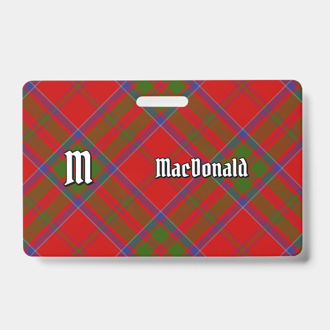 Clan MacDonald of Keppoch Tartan Badge (Front)