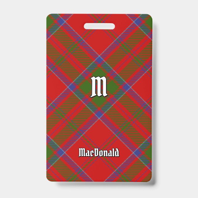 Clan MacDonald of Keppoch Tartan Badge (Front)