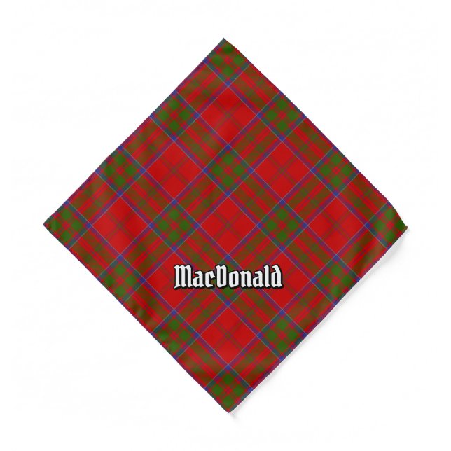 Clan MacDonald of Keppoch Tartan Bandana (Front)