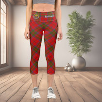 Clan MacDonald of Keppoch Tartan Capri Leggings