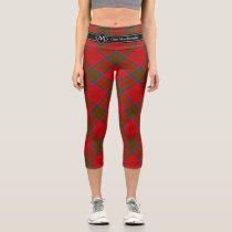 Clan MacDonald of Keppoch Tartan Capri Leggings