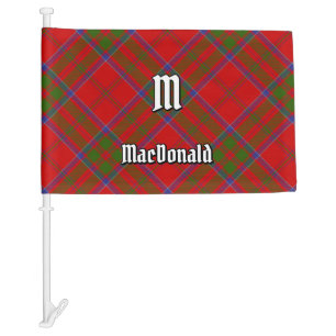 Clan MacDonald of Keppoch Tartan Car Flag