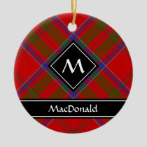 Clan MacDonald of Keppoch Tartan Ceramic Ornament