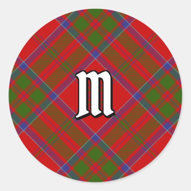 Clan MacDonald of Keppoch Tartan Classic Round Sticker (Front)