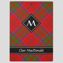 Clan MacDonald of Keppoch Tartan Clipboard
