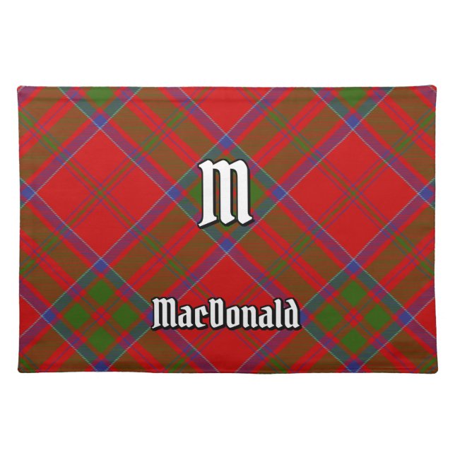 Clan MacDonald of Keppoch Tartan Cloth Placemat (Front)