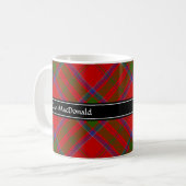 Clan MacDonald of Keppoch Tartan Coffee Mug (Front Left)