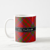 Clan MacDonald of Keppoch Tartan Coffee Mug (Left)