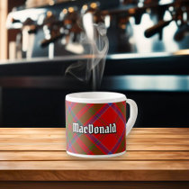 Clan MacDonald of Keppoch Tartan Espresso Cup