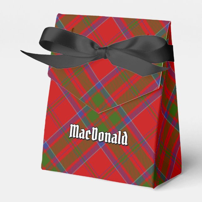 Clan MacDonald of Keppoch Tartan Favor Box (Front Side)
