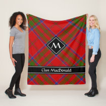 Clan MacDonald of Keppoch Tartan Fleece Blanket