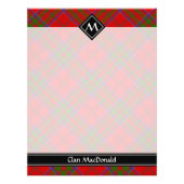 Clan MacDonald of Keppoch Tartan Flyer (Back)
