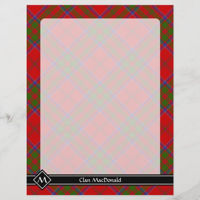 Clan MacDonald of Keppoch Tartan Flyer (Front)