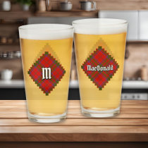 Clan MacDonald of Keppoch Tartan Glass