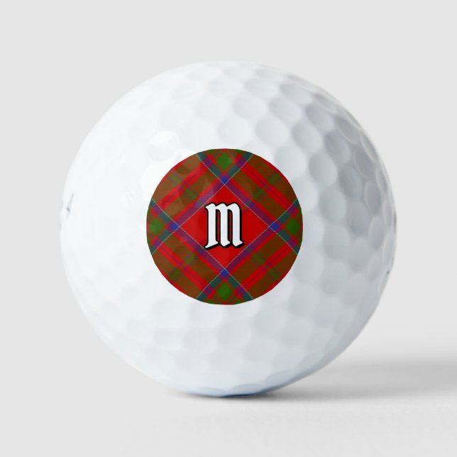 Clan MacDonald of Keppoch Tartan Golf Balls (Front)