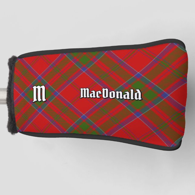 Clan MacDonald of Keppoch Tartan Golf Head Cover (Front)