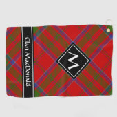 Clan MacDonald of Keppoch Tartan Golf Towel (Horizontal)