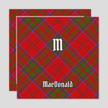 Clan MacDonald of Keppoch Tartan Invitation