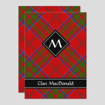 Clan MacDonald of Keppoch Tartan Invitation