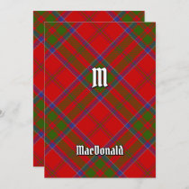 Clan MacDonald of Keppoch Tartan Invitation