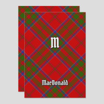 Clan MacDonald of Keppoch Tartan Invitation