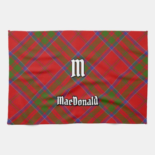 Clan MacDonald of Keppoch Tartan Kitchen Towel (Horizontal)