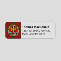 Clan MacDonald of Keppoch Tartan Label