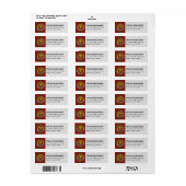 Clan MacDonald of Keppoch Tartan Label (Full Sheet)