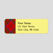Clan MacDonald of Keppoch Tartan Label