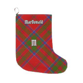 Clan MacDonald of Keppoch Tartan Large Christmas Stocking (Front)