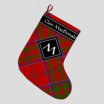 Clan MacDonald of Keppoch Tartan Large Christmas Stocking